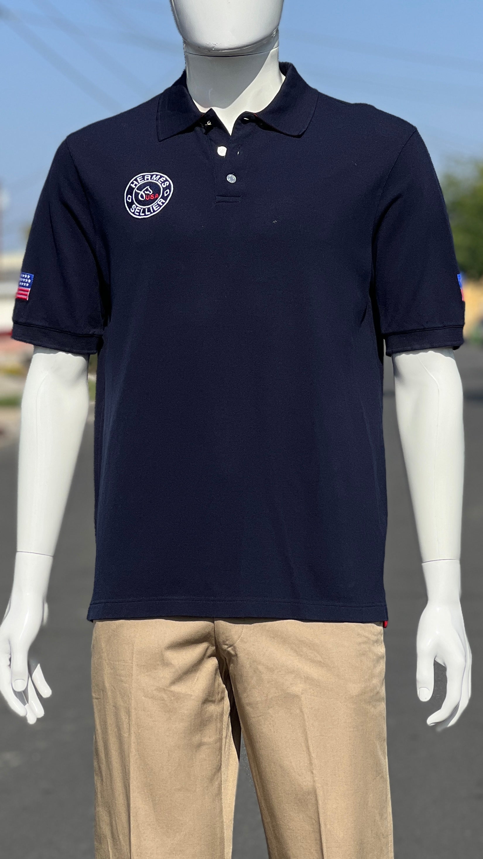 Hermes Sellier Polo Shirt – Via Davia Vintage