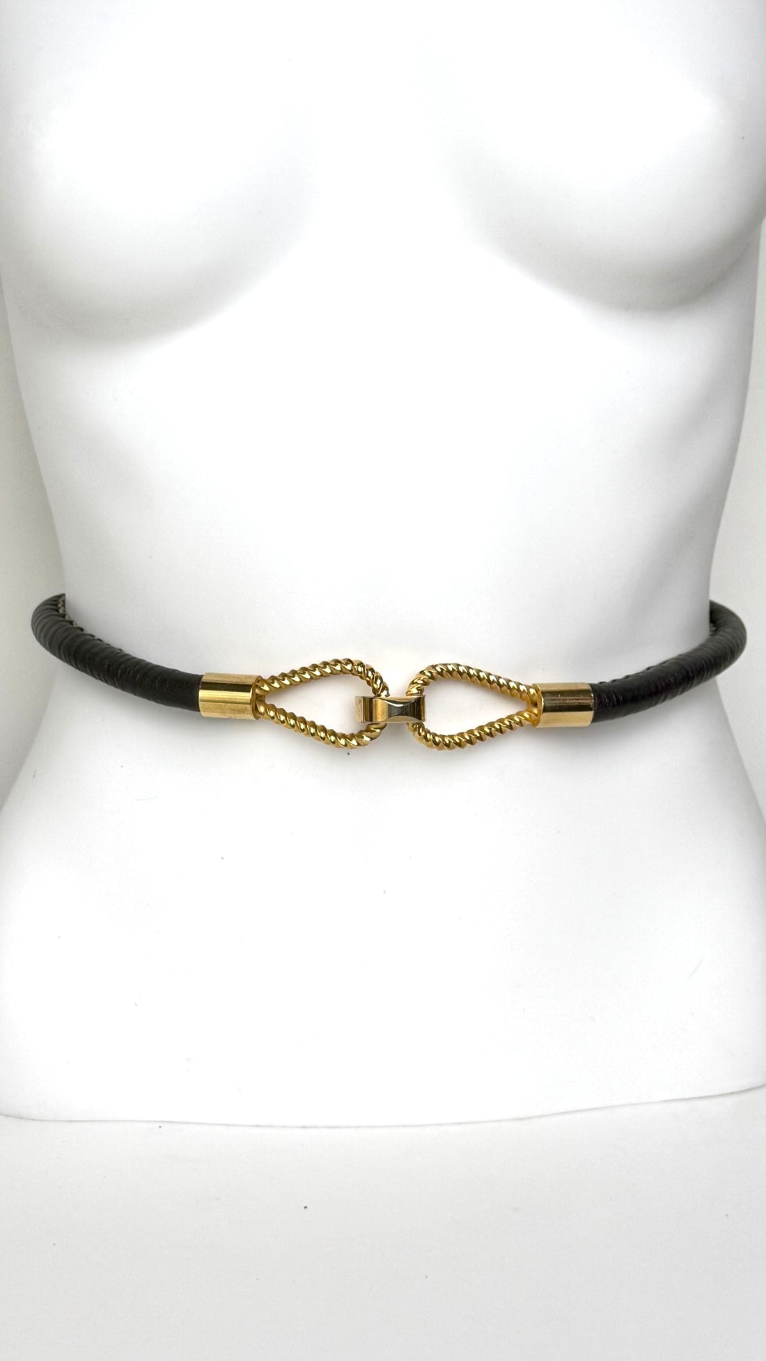 Dark Brown Leather Belt