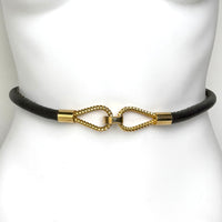 Dark Brown Leather Belt