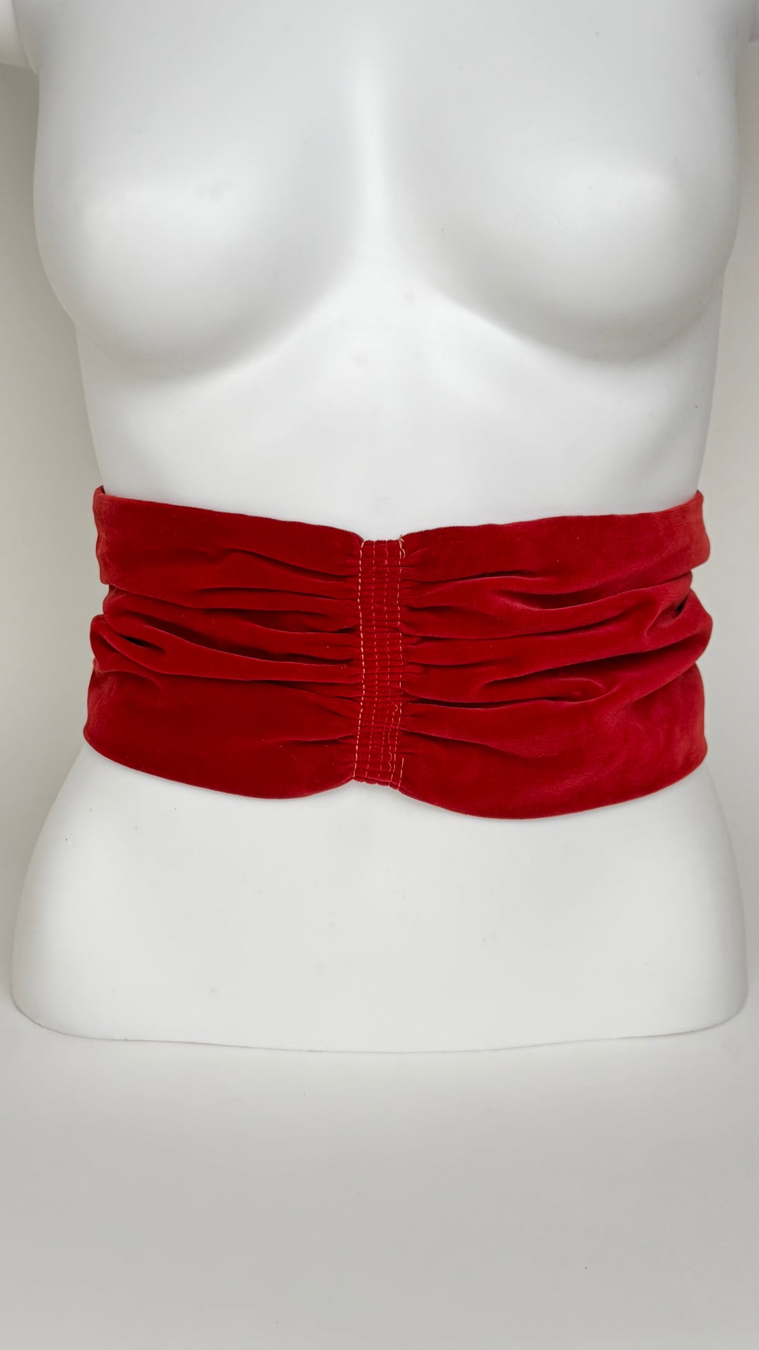 30s Ruby Velvet Belt