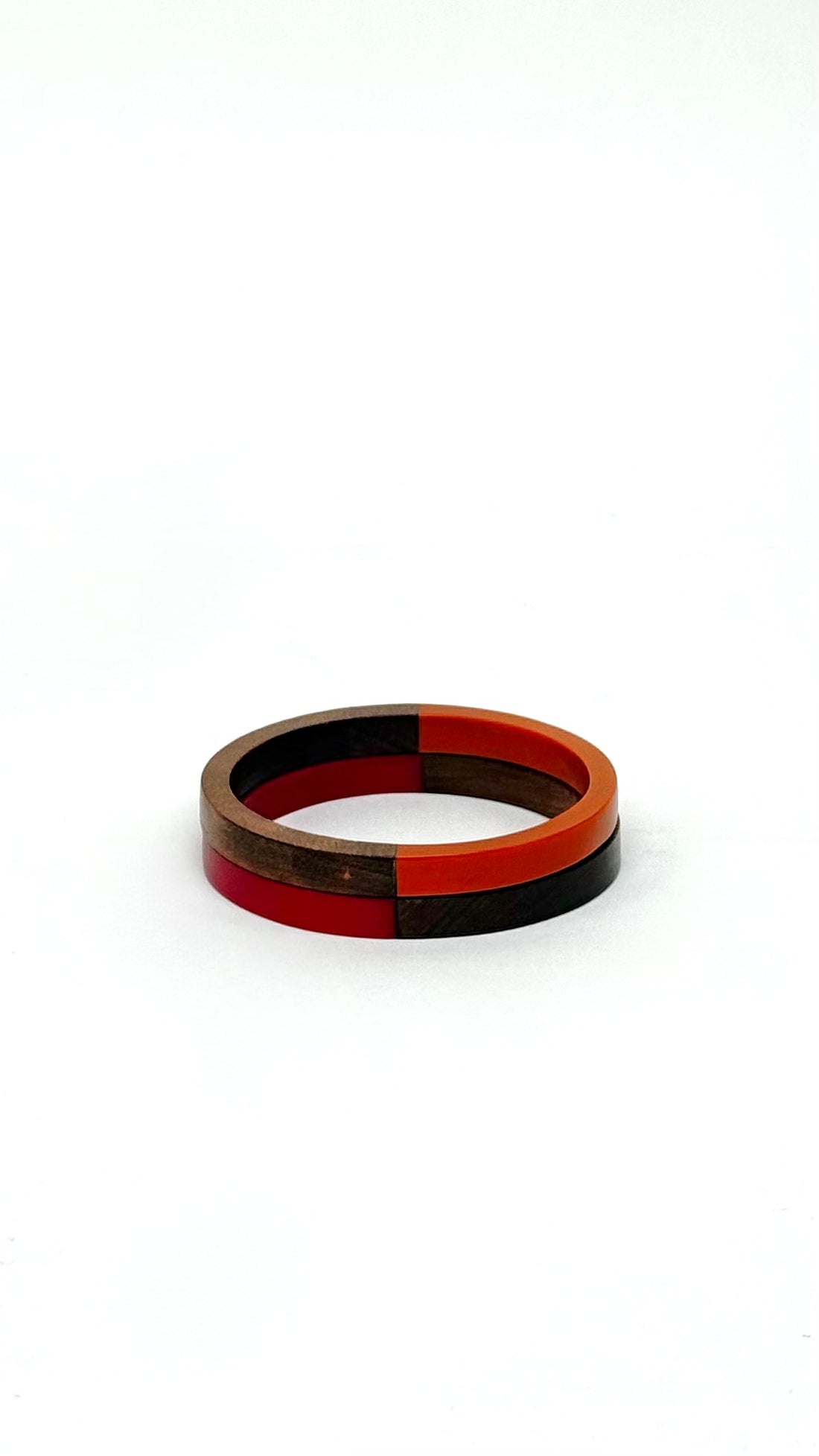 Wood and Resin Bangles Set