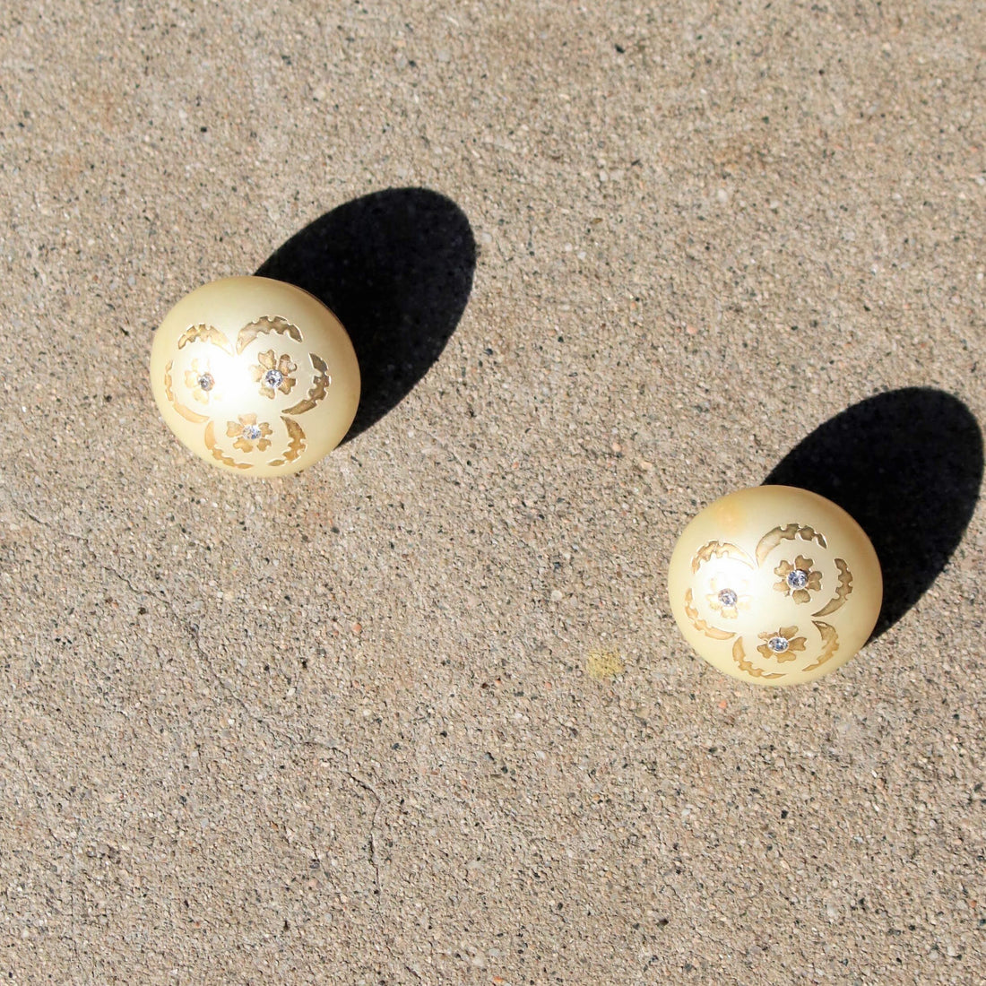 50s Faux Pearl Earrings