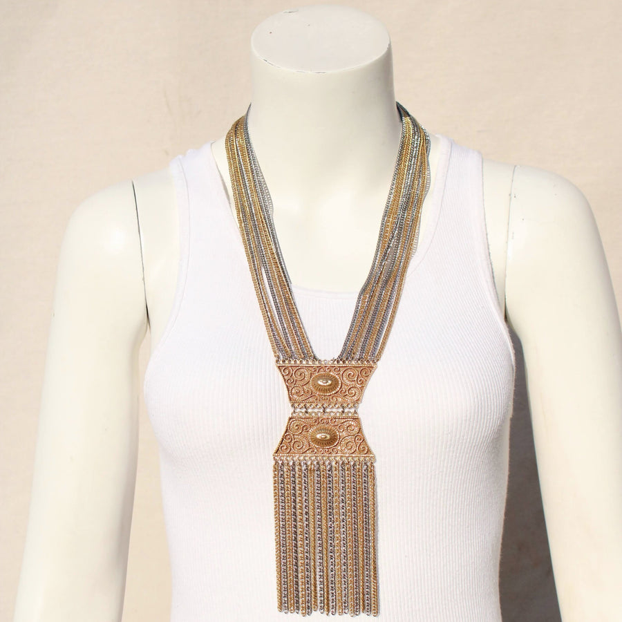 70s Goldette Multi-Chain Necklace