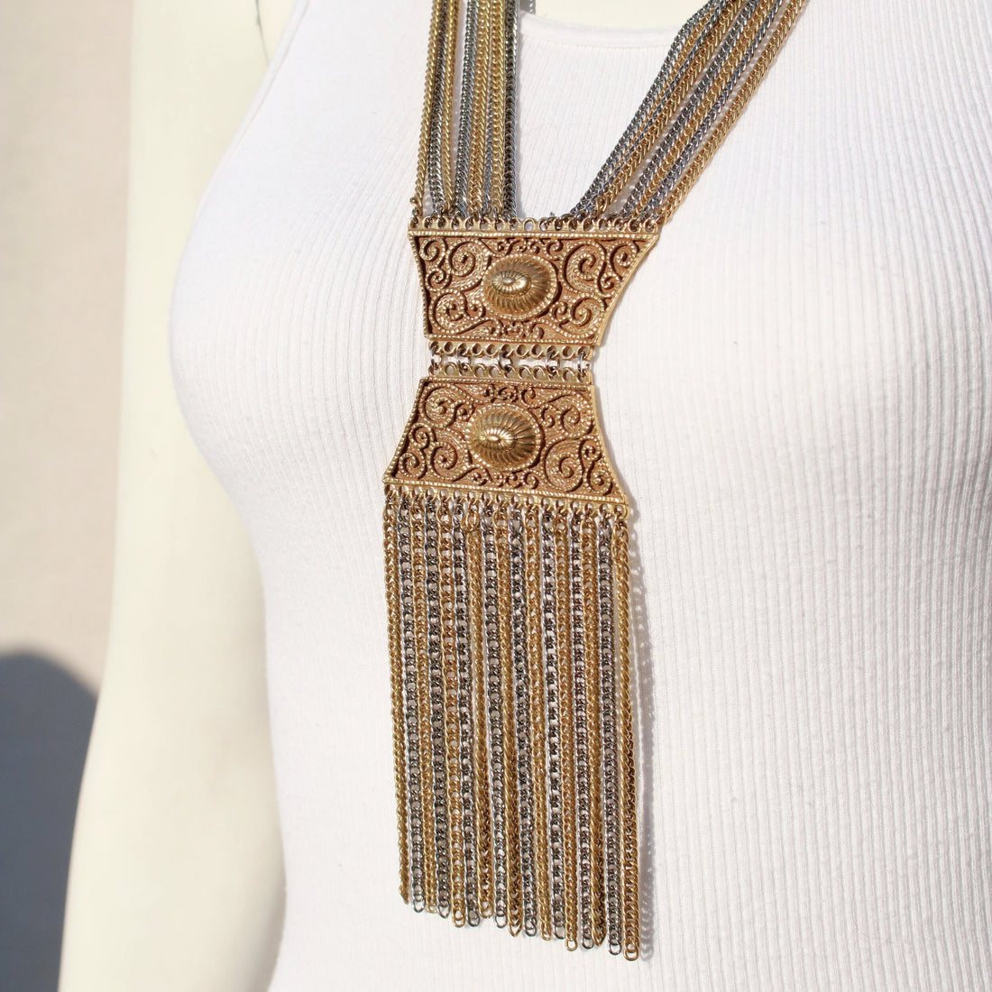 70s Goldette Multi-Chain Necklace