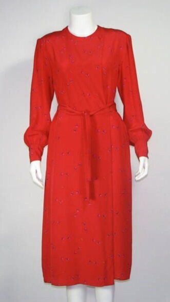 80s Hanae Mori Silk dress