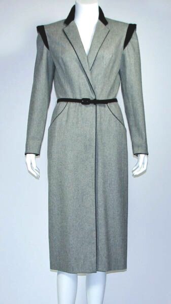 80s Albert Capraro Coat Dress