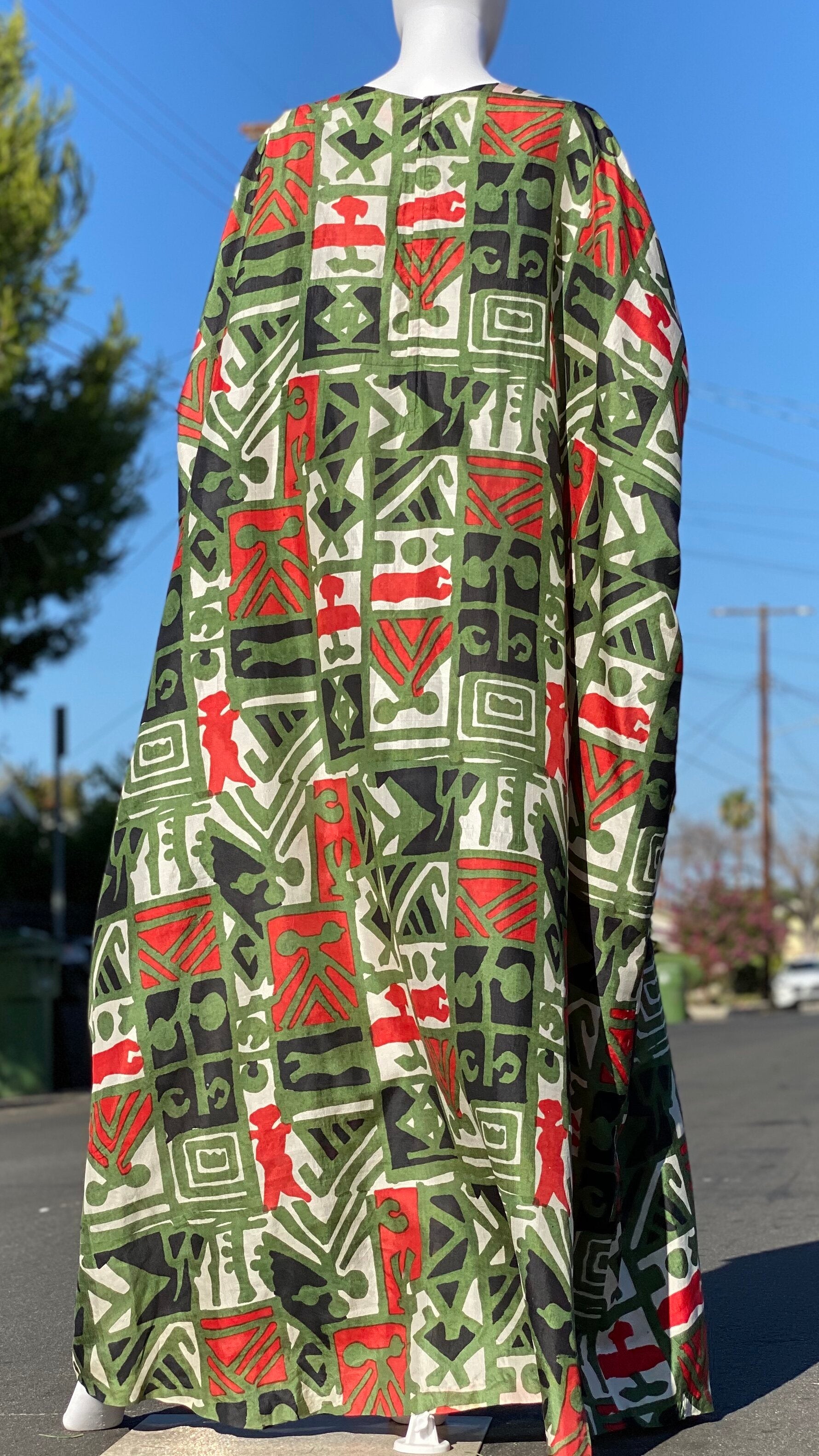 70s Sakowitz Caftan – Via Davia Vintage
