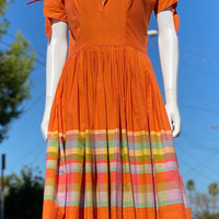 50s Orange Dress