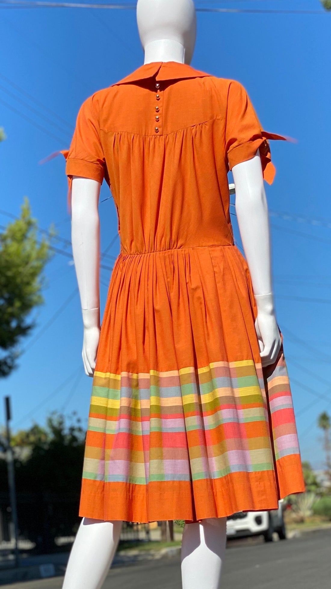 50s Orange Dress