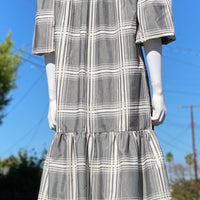 80s Plaid Shirt Dress