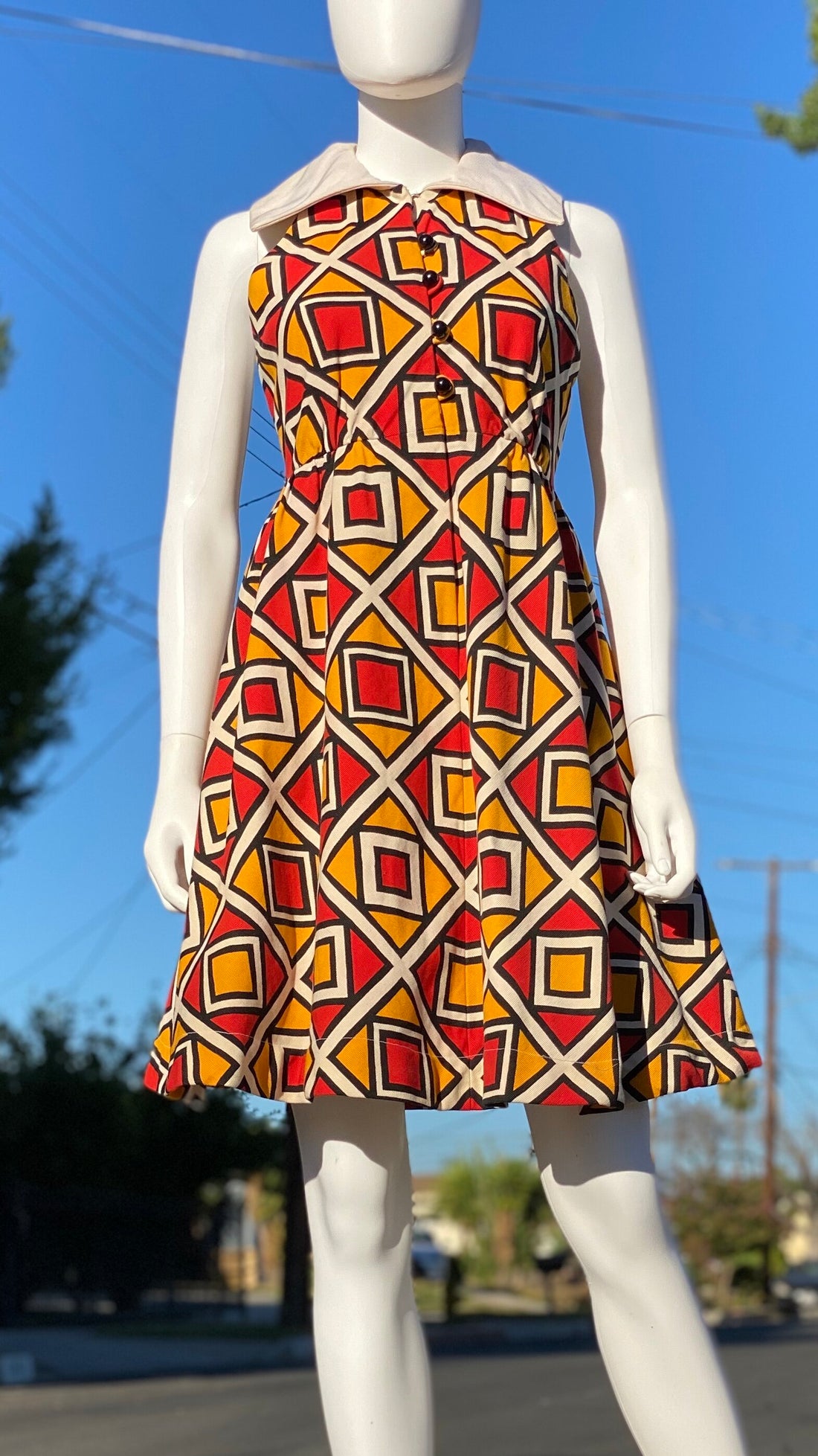 60s Geometric Dress