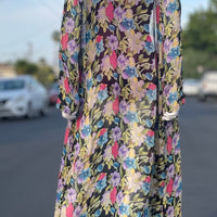 90s Floral Robe