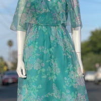 Richilene Floral Silk Dress