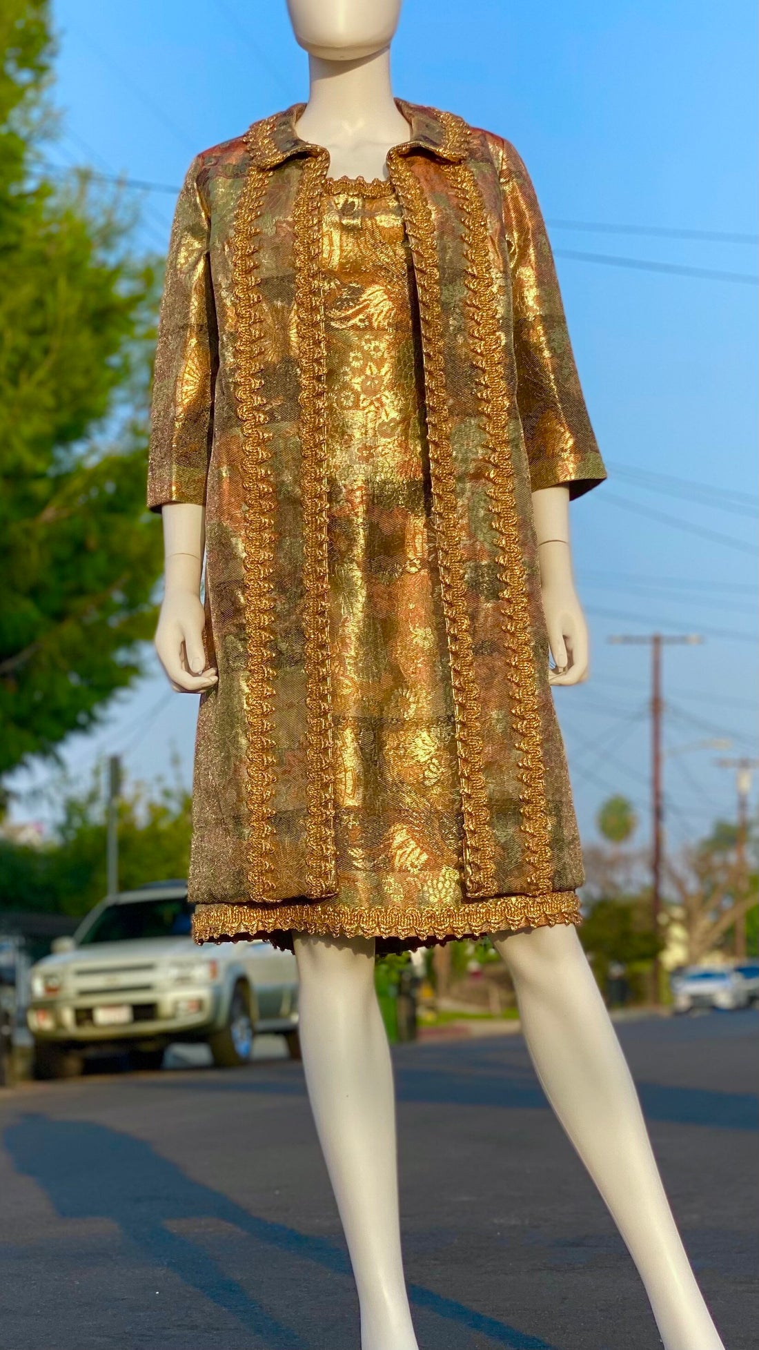 swee lo sequin dress Vintage SWEE LO Black Hand Sequin Beaded Slim Fit Evening Party Dress L